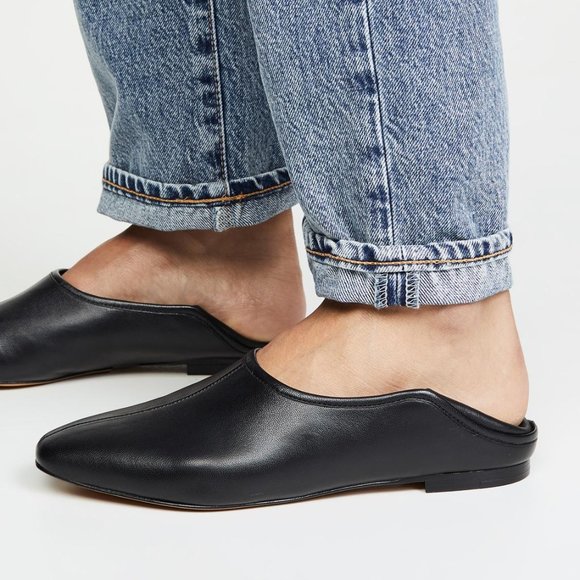 VINCE Branine Ballet Loafer Flats in Black - Picture 1 of 9